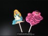 371sp Alice in Wonderland Cat Chocolate or Hard Candy Lollipop Mold